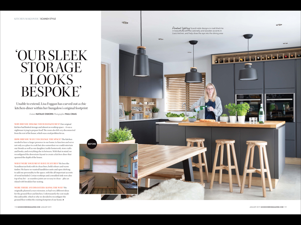 Good Homes Magazine Jan 2019 | Paul Craig Interior Photographer
